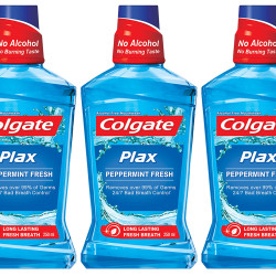 Colgate Plax Mouthwash - 250 ml (Pepper Mint, Buy 2 Get 1 Free)