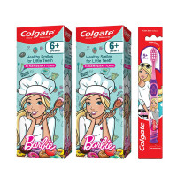 Colgate Anticavity Kids Barbie Toothpaste & Toothbrush Pack - Effective Cavity Protection