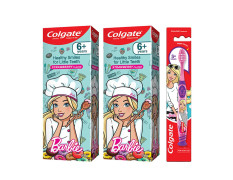 Colgate Anticavity Kids Barbie Toothpaste & Toothbrush Pack - Effective Cavity Protection