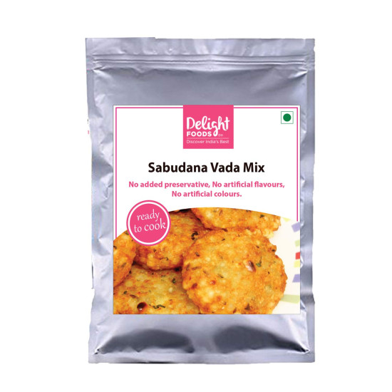 Delight Foods Maharashtra Ready to Cook Mixes | Set of 2 | Snacks - Breakfast - Lunch | (Sabudana Vada)