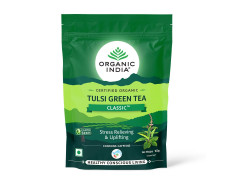 ORGANIC INDIA Green Tea Classic with Zipper Pack (Pack of 2 X 100 Gram, 200 Gram)