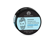 The Man Company Sportivo Stronghold Hair Styling Pomade Wax for Men | Stylish Glossy Finish Hair Volumizer | Non Sticky - 100gm