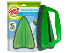 Scotch-Brite Bathroom Tile Scrubber Brush- Cleans Tiles, hard to reach corners, Floors, Tough stain removal, Ergonomic handle for excellent grip, Triangular Head for easy cleaning (Pack of 2)