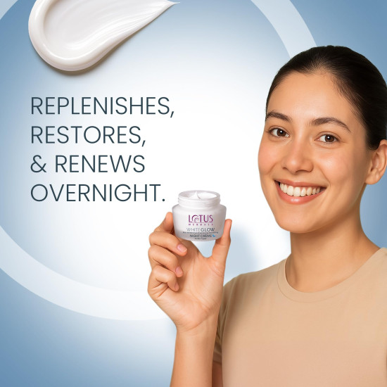 Lotus Herbals Whiteglow Skin Whitening & Brightening Nourishing Night Creme 40g