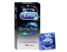 Durex Condoms, Extra Time - 10 Count