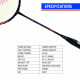 Yonex Nanoray Light 18i Graphite Badminton Racquet With Free Full Cover (77 Grams, 30 Lbs Tension, Black)