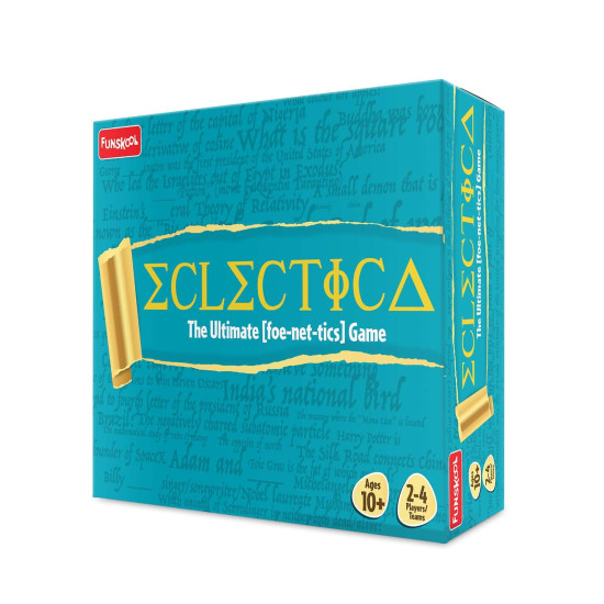 Funskool Games - Eclectica, The Ultimate foe-net-Ticks Game, Educational & Word Based Game for Kids and Family, 2-4 Players, 10 and Above