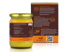 Vedic Ghee Premium A2 Gir Cow Cultured Desi Ghee from Kesariya Farm | Vedic Bilona Two Way Churned | Indian Gir Cow Ghee, Pure A2 Ghee, Natural & Healthy, Non-GMO | Lab Certified (500ml)