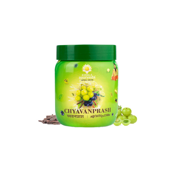 Kerala Ayurveda Original Chyavanprash,Immunity Supplement - 500 gm, Builds Strength & Enhances Longevity,Enriched With Wild Amla, Raisins, Pippali, Ashwagandha, Shatavari & Giloy,No Artificial Sugars