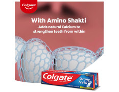 Colgate Strong Teeth Anticavity Toothpaste with Amino Shakti - 300gm with Free Toothbrush and Colgate Sensitive Toothbrush - 4 Pcs