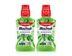 Colgate Plax Mouthwash - 250 ml (Fresh Tea) with Plax Mouthwash, 0% Alcohol - 500 ml (Fresh Tea)