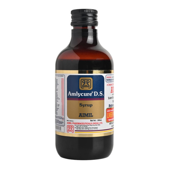 AIMIL Amlycure D.S. Syrup -200ml | Ayurvedic Liver Health Protector – Natural Liver Herbal Tonic | Metabolism Booster AIMIL Amlycure D.S. Syrup -200ml | Ayurvedic Liver Health Protector – Natural Liver Herbal Tonic | Metabolism Booster