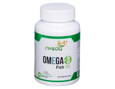 Nveda Omega 3 Fish Oil 1000mg with 180mg EPA & 120mg DHA | Supports Heart, Brain, Eye & Joint Health | Omega-3 Fatty Acid Supplement for Men & Women | 60 Capsules