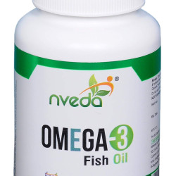 Nveda Omega 3 Fish Oil 1000mg with 180mg EPA & 120mg DHA | Supports Heart, Brain, Eye & Joint Health | Omega-3 Fatty Acid Supplement for Men & Women | 60 Capsules