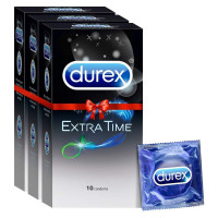 Durex Condoms, Extra Time- 10s (Pack of 3)