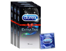 Durex Condoms, Extra Time- 10s (Pack of 3)