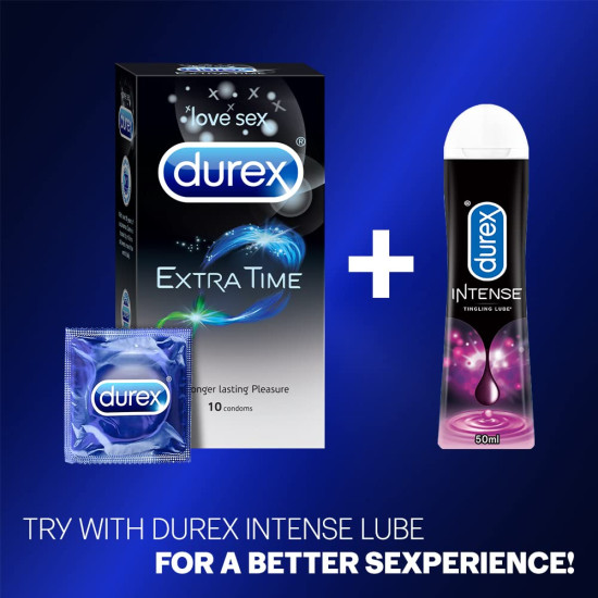Durex Condoms, Extra Time- 10s (Pack of 3)