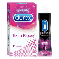 Pleasure Packs (Durex Intense Tingling Lube 50ml, Extra Ribbed 10s)