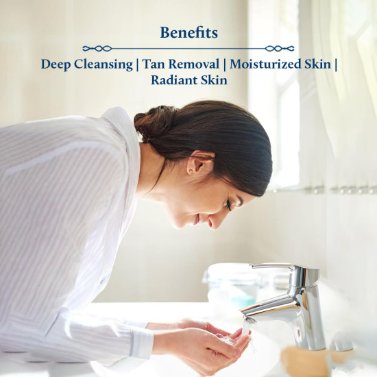 Blue Nectar Kumkumadi Brightening Face Wash with Saffron for Women & Men | Sulphate free Anti Pimple Face Cleanser (10 Herbs, 200ml)