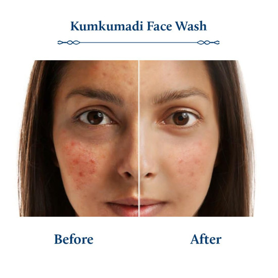 Blue Nectar Kumkumadi Brightening Face Wash with Saffron for Women & Men | Sulphate free Anti Pimple Face Cleanser (10 Herbs, 200ml)