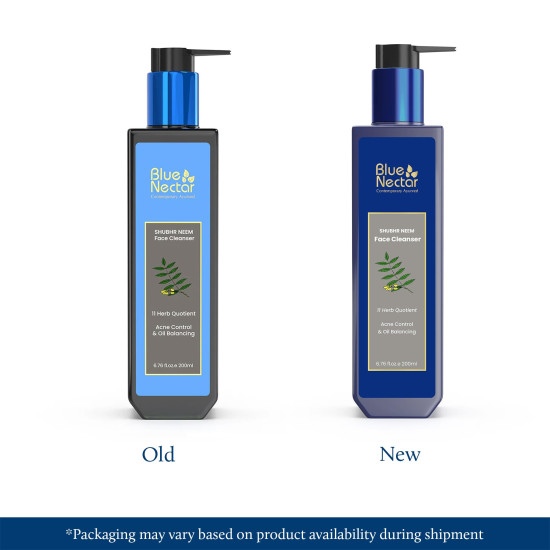 Blue Nectar Honey & Neem Face Wash for Oily & Acne Prone Skin | Natural Cleanser for Acne and Oil Control | Face Wash for Oily Skin with Vitamin C (11 Herbs, 200ml) Blue Nectar Honey & Neem Face Wash for Oily & Acne Prone Skin | Natural Cleanser for Acne and Oil Control | Face Wash for Oily Skin with Vitamin C (11 Herbs, 200ml)