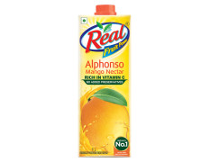 DABUR Real Alphonso Mango Fruit Juice-1L|Rich In Vitamin C|No Added Preservatives,No Artificial Colors&Flavours|Goodness Of Best Fruits|Daily Dose Of Fruit Nutrition|Tasty,Refreshing&Energising Drink