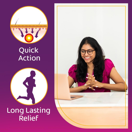 Moov Fast Pain Relief Cream - 30g | Suitable for Back Pain, Muscle Pain, Joint Pain, Knee Pain | 100% Ayurvedic Formula | Suitable for Sports & Gym related injuries