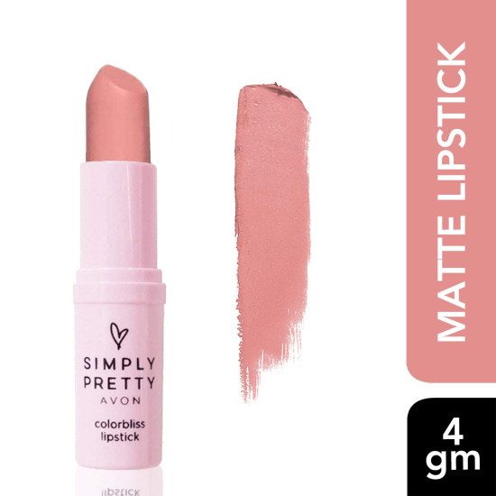 Avon Simply Pretty Colorbliss Matte Lipstick - Pink Nude - 4gm