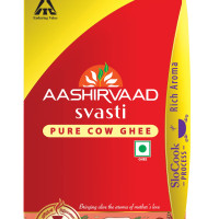 Aashirvaad Svasti Pure Cow Ghee - Desi Ghee with Rich Aroma - 1L