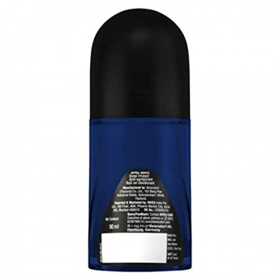 NIVEA MEN Deep Impact Freshness Deodorant Roll-on - For MEN, 50ml