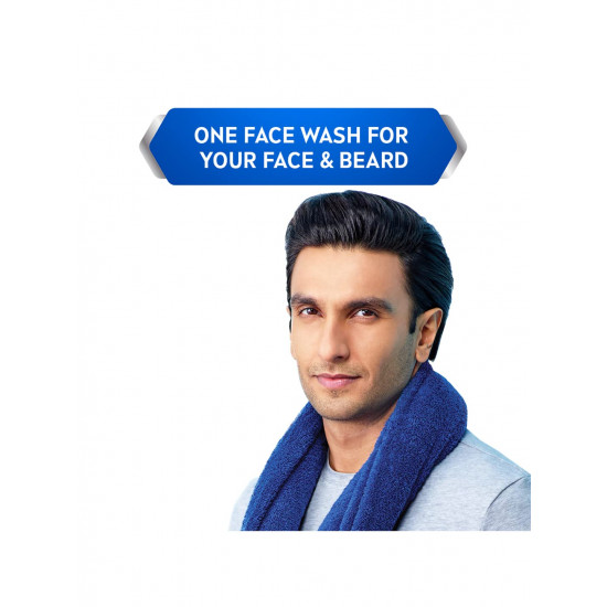 NIVEA MEN Deep Impact Face Wash 100g | With Black Carbon | Intense Clean, For Beard & Face | Removes Oil and Impurities