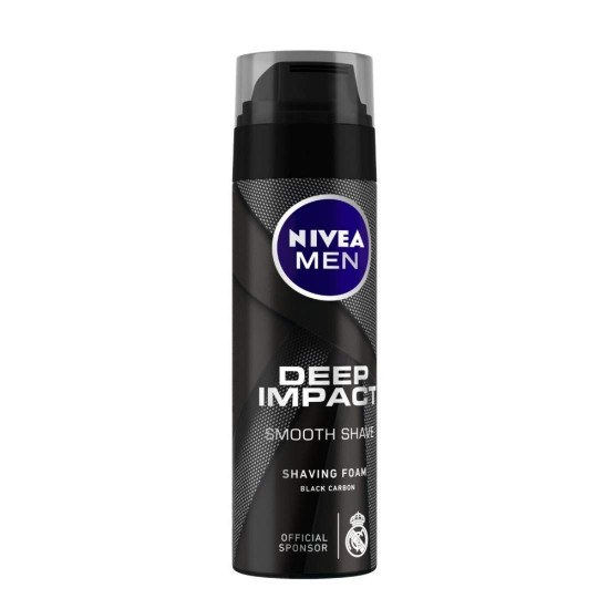 NIVEA MEN Shaving, Deep Impact Smooth Shaving Foam, 200ml