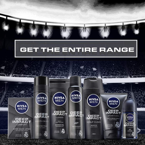 NIVEA MEN Shaving, Deep Impact Smooth Shaving Foam, 200ml