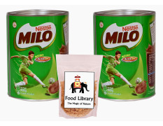 Nestle Milo Active Go Tin, 400g (Imported) - Pack of 2 + Food Library Golden Raisins, 100g