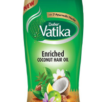 Dabur Vatika Enriched Coconut Hair Oil For Hair Fall Control, 300 Ml