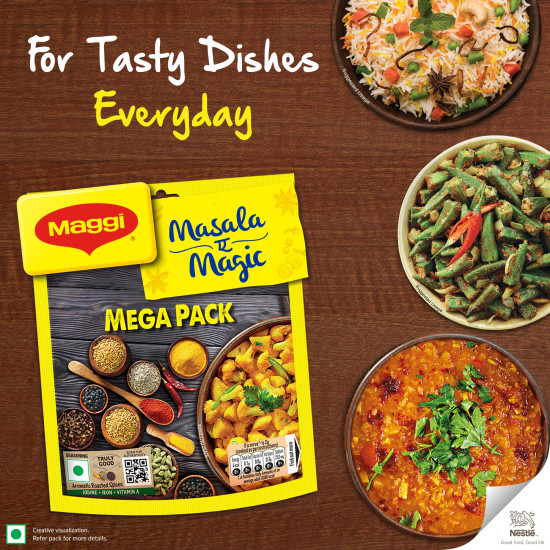 Maggi Masala-Ae-Magic Vegetable Masala, 72G Pouch (6G X 12 Sachets) | All In One Masala For Dry Vegetables, Paneer, Dal & More