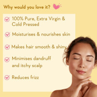 WishCare® Pure Cold Pressed Sweet Almond Oil for Hair Growth and Glowing Skin & Face - 200ml