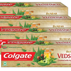 Colgate Swarn Vedshakti Toothpaste - 200 g (Buy 3 Get 1 Free)