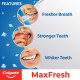 Colgate MaxFresh Anti-cavity Toothpaste, Peppermint Ice, 150gm (Pack of 2) with Colgate MaxFresh Anticavity Toothpaste Gel, Spicy Fresh - 150gm