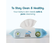 Mother Sparsh 98% Water Based Scented Wipes I Plant derived Fabric I mild Scented I 80 Pcs/Pack (Pack of 4 + 1)