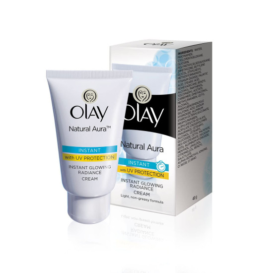 Olay 2 X Olay Natural White Instant Glowing Fairness Cream Uv Protection - 40gm