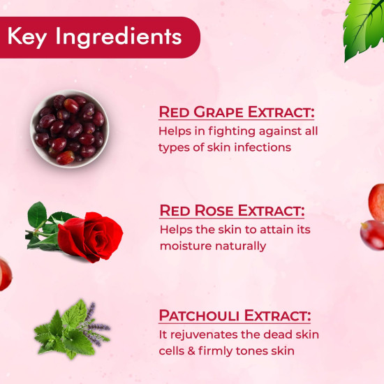 NutriGlow Wine Facial Kit for Glowing Skin For Women – 5-Step Skincare Routine for Radiant-Looking Skin, Helps Restore Skin’s Natural Nutrients and Improve Appearance of Pigmentation – Suitable for All Skin Types, 250g + 10ml