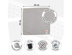 Scotch-Brite Microfiber Polishing Wipe for cleaning TV, Mobile, Laptop, Tablet screens & Spectacles (Pack of 1, Grey)