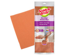 Scotch-Brite Microfiber Kitchen Cleaning Cloth (Pack of 1 Orange) (Wet & Dry Cleaning of Kitchen slabs, Appliances, Table, Gas stove, Utensils etc)