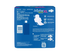 Stayfree Secure xl | 40 Pads | Cottony Soft Sanitary Pads for Women | With LeakLock Technology | Odour Control | Absorbs upto 100% fluid | Up to 12 Hours of Protection |