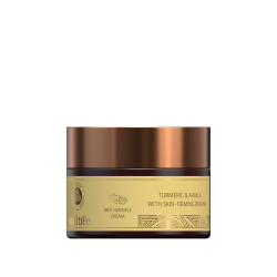 SoulTree Anti-Wrinkle Cream With Turmeric, Aamla & Skin Firming Brahmi, For Dry to Normal Skin, Nourishes, Firms, and Revitalizes with Natural Ingredients 25gm