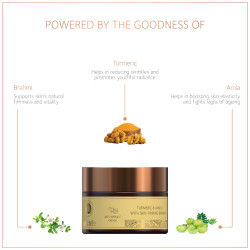 SoulTree Anti-Wrinkle Cream With Turmeric, Aamla & Skin Firming Brahmi, For Dry to Normal Skin, Nourishes, Firms, and Revitalizes with Natural Ingredients 25gm