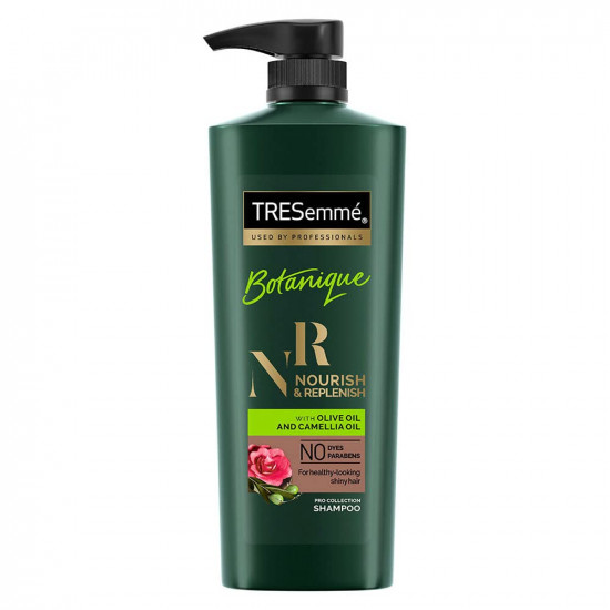 Tresemme Botanique Nourish & Replenish, Shampoo, 580ml, for Frizz Control & Hair Growth, with Olive Camellia Oil, Smoothens Dry Hair, No Dyes, Paraben-Free