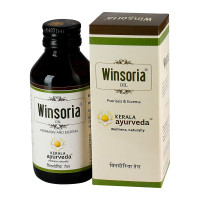 Kerala Ayurveda Winsoria Oil | Heals Redness, Dry Patches, Plaque, Scales, and Flakes of Skin | Herbal Skin Itching Oil| Minimizes Itching and Discoloration of Skin | Soothing Coconut Oil Base| With Vidphala, Manjistha, Sariba| 100ml
