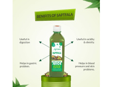 Axiom Ayurveda Saptfla Juice 500 ml | Ayurvedic Juice | WHO-GLP,GMP Certified Product | No Added Colour | No Added Sugar